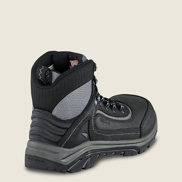 Red Wing Hiking Bot Bayan - Trades - 6-Inch Waterproof Csa Safety Toe - Siyah/Gri - 30IVQJTPX